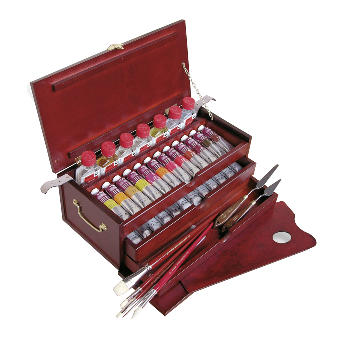Lukas 1862 Oil wooden box K60010000 Content