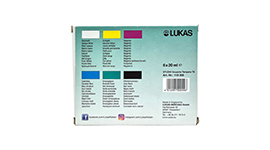 Lukas Studio Gouache 6x20ml T6 Set K118006 Back