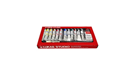 Lukas Studio Oil 12x20ml+Medium Set K64720000 Top Angle
