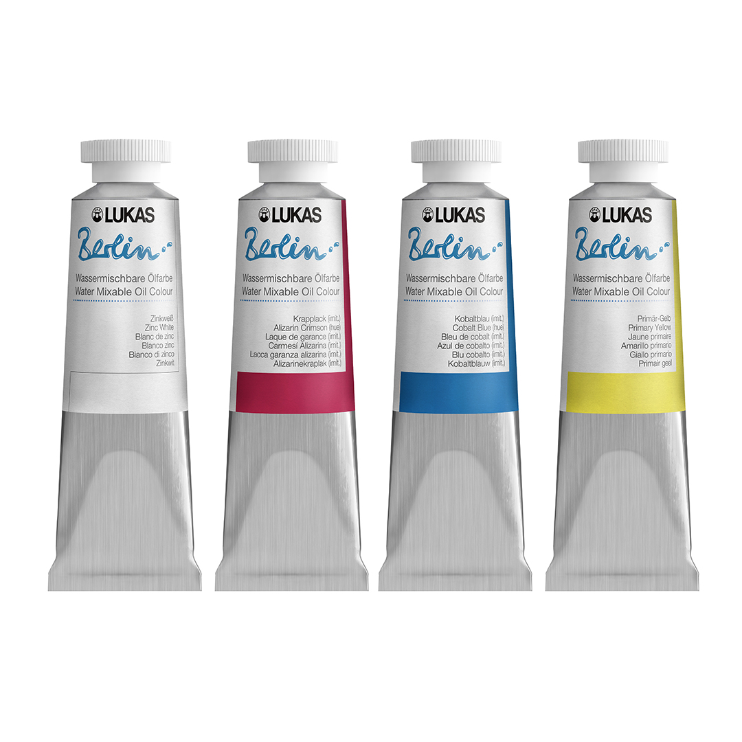 4 tubes of Lukas Berlin water mixable oil 37ml