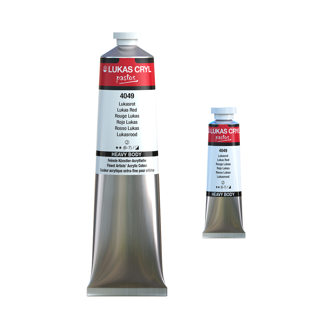 Lukas Cryl Pastos 200ml & 37ml Tubes Side