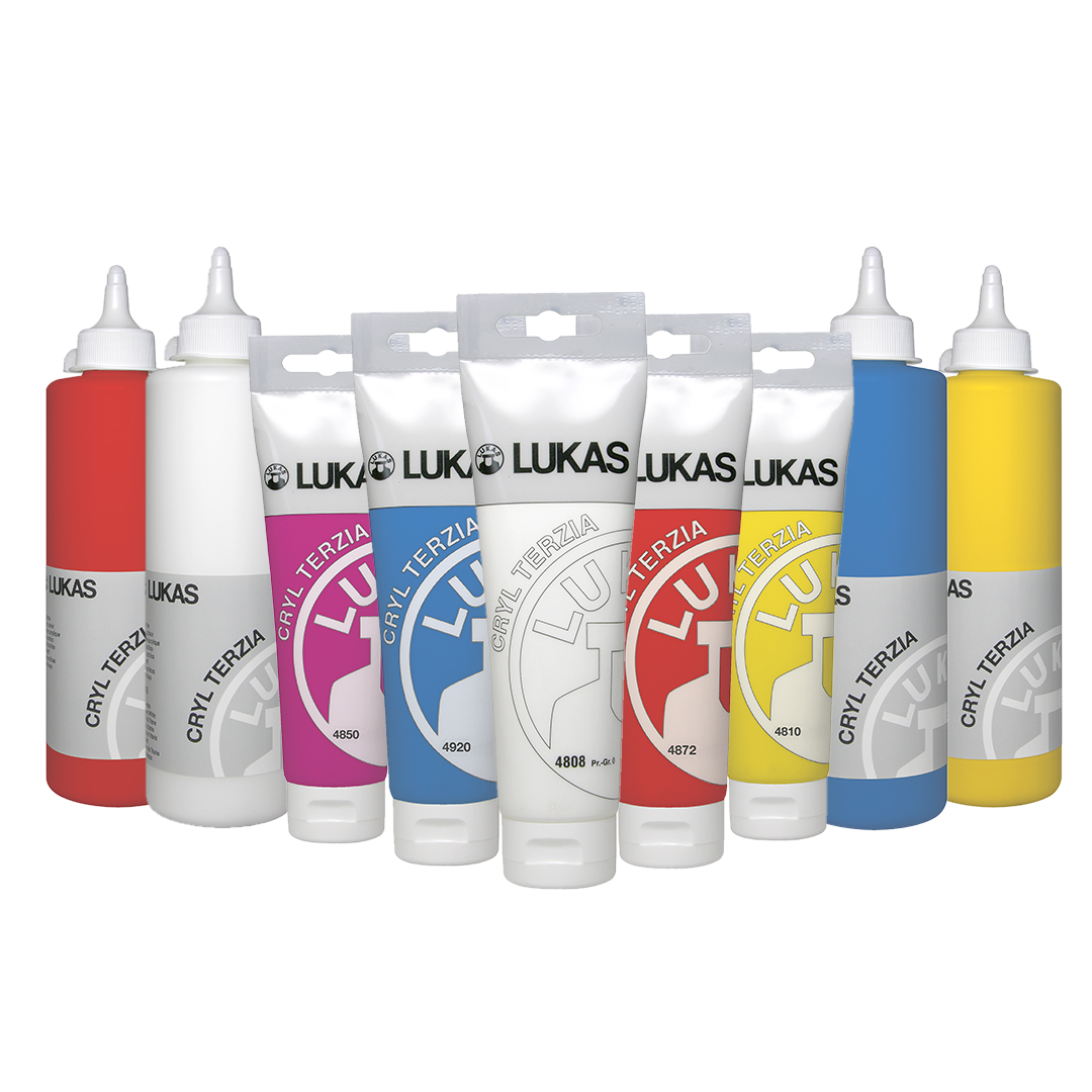 LUKAS CRYL Studio Acrylic - Metallic Silver, 125ml Tube