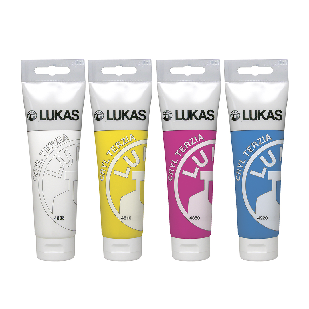 4 tibes of 125ml tubes of Lukas Cryl Terzia