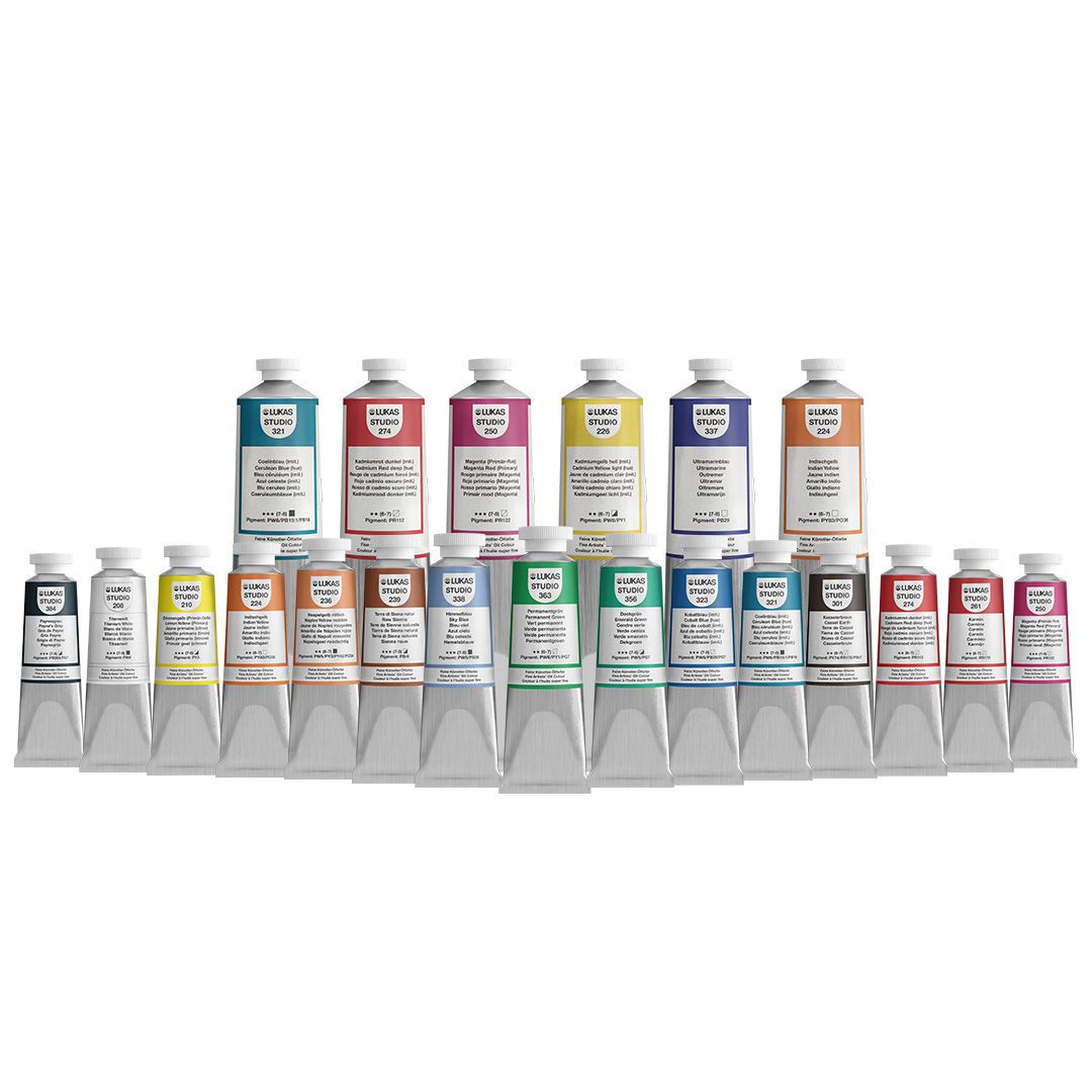 Lukas 1862 Professional Artist Oil Paint - Fast-Drying, Non-Yellowing,  Highly Pigmented Oil Paint, Titanium White, 37 mL - 2 Pack 