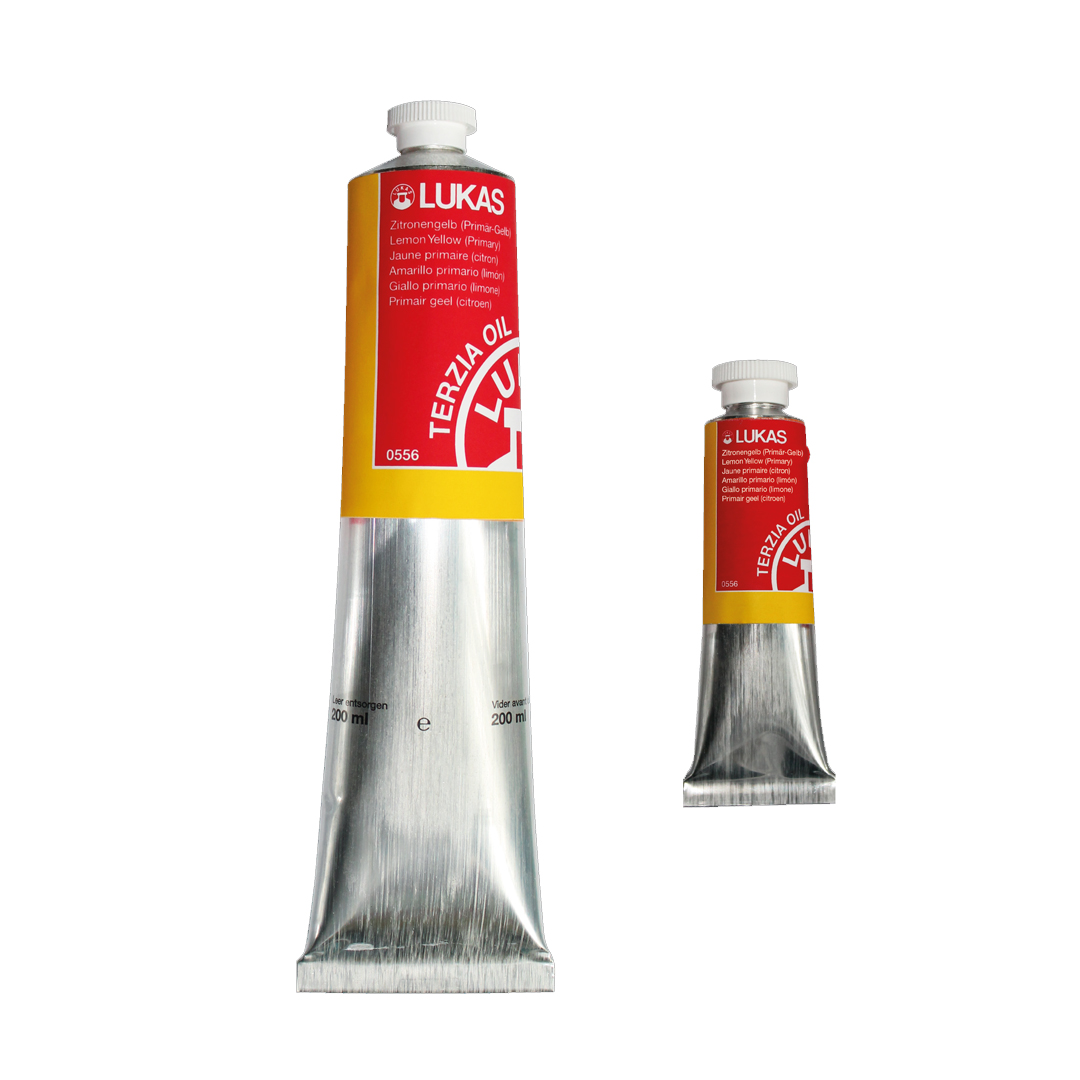 200ml and 37ml tubes of Lukas Terzia Oil
