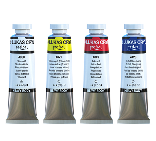 Lukas CRYL Studio Artist Acrylic Paint - Fast Drying Medium-Viscosity  Acrylic Paint for Canvas, Artists, Projects, & More! - [Set of 6 - 75 ml  Tubes] 