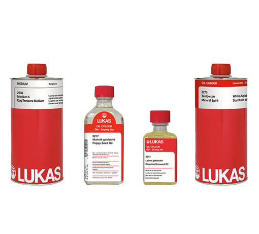 Lukas Artist Linseed Oil - Drying Retarder Binding Agent for Water Mixable Oil  Paints - 125 ml 